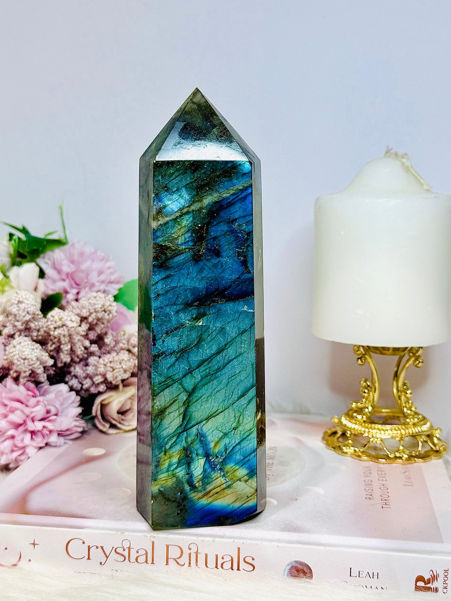 Large Labradorite Tower Full of Flash 18cm 738g
