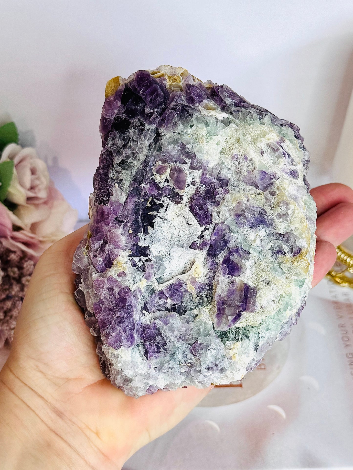 Stunning Large Natural Cubed Fluorite Specimen 12cm 822grams