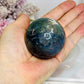 Blue & Green Moss Agate Sphere on Stand 207g