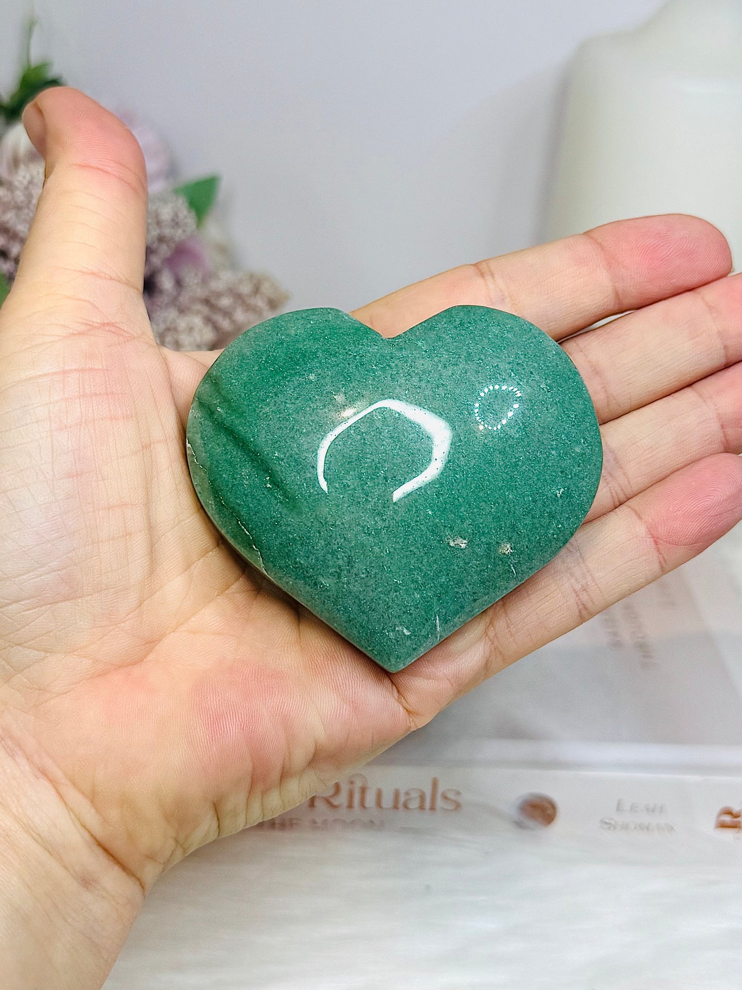 Amazonite Puffy Heart 7cm