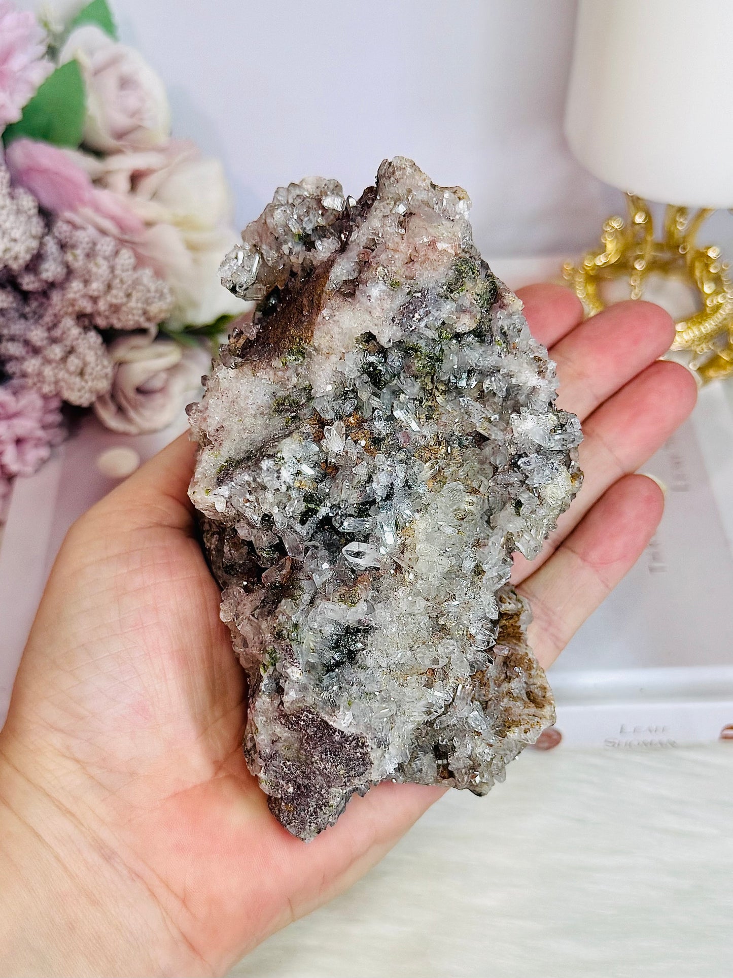 Beautiful Sparkling Large Natural Pink Amethyst Freeform 512grams From Brazil