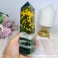 Orbicular Ocean Jasper Druzy Tower 15cm 342g