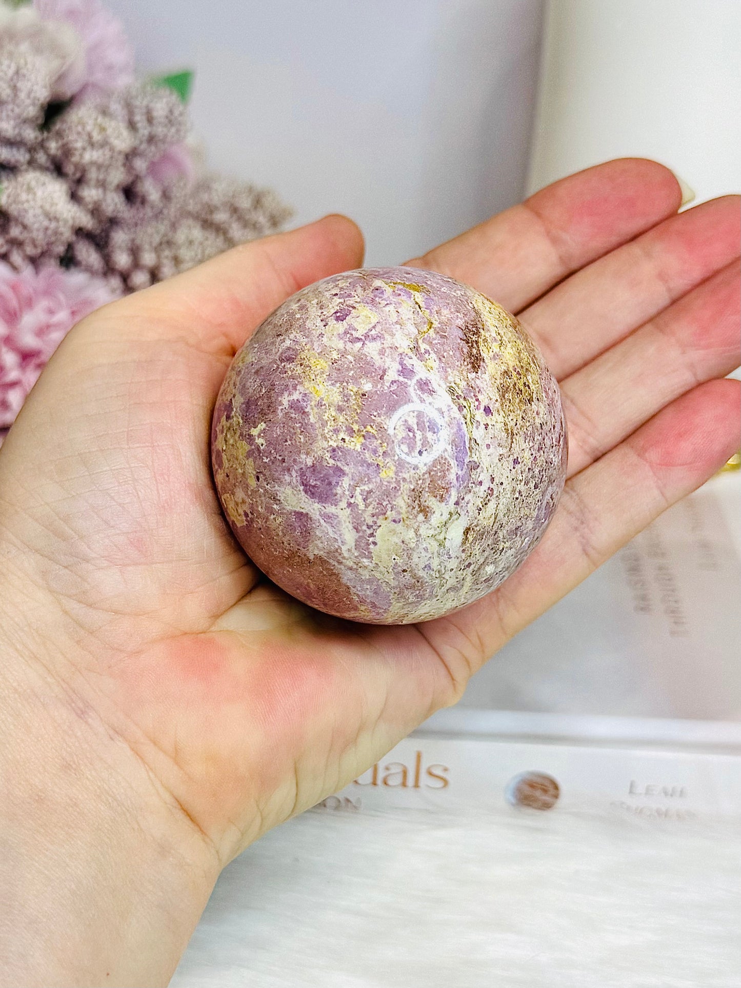 Phosphosiderite Sphere on Stand 244g