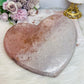 Huge Pink Amethyst Chunky Carved Heart 20cm 1.8KG