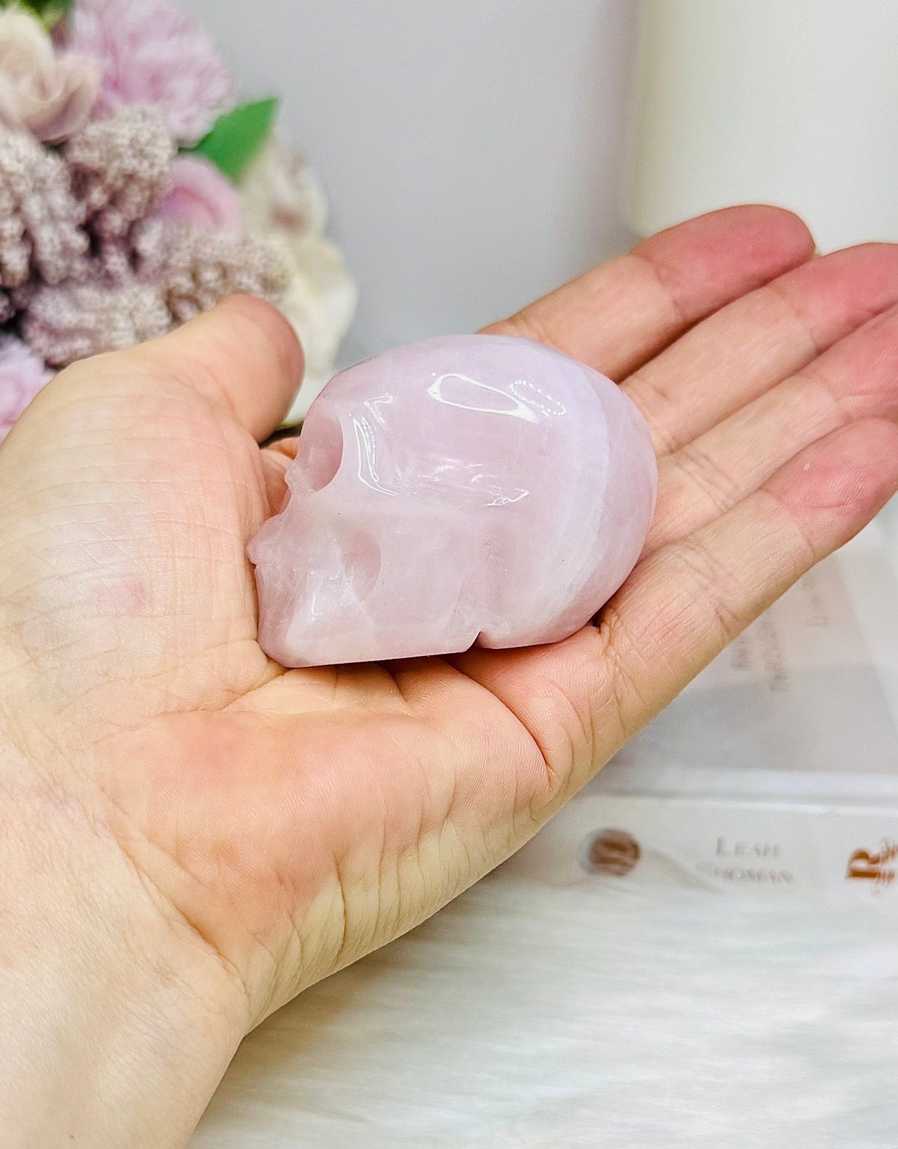 Rose Quartz Skull 6cm