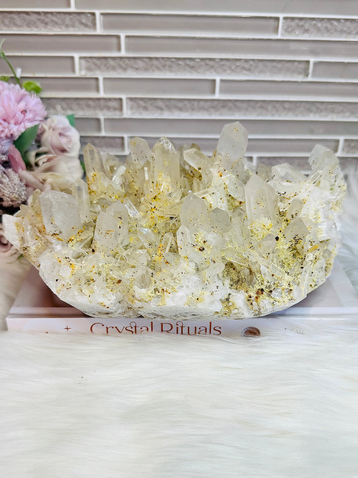 Huge Clear Quartz Specimen with Natural Inclusions 2.26KG 20cm