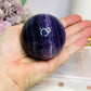 High Grade Purple Fluorite Sphere On Stand 385g