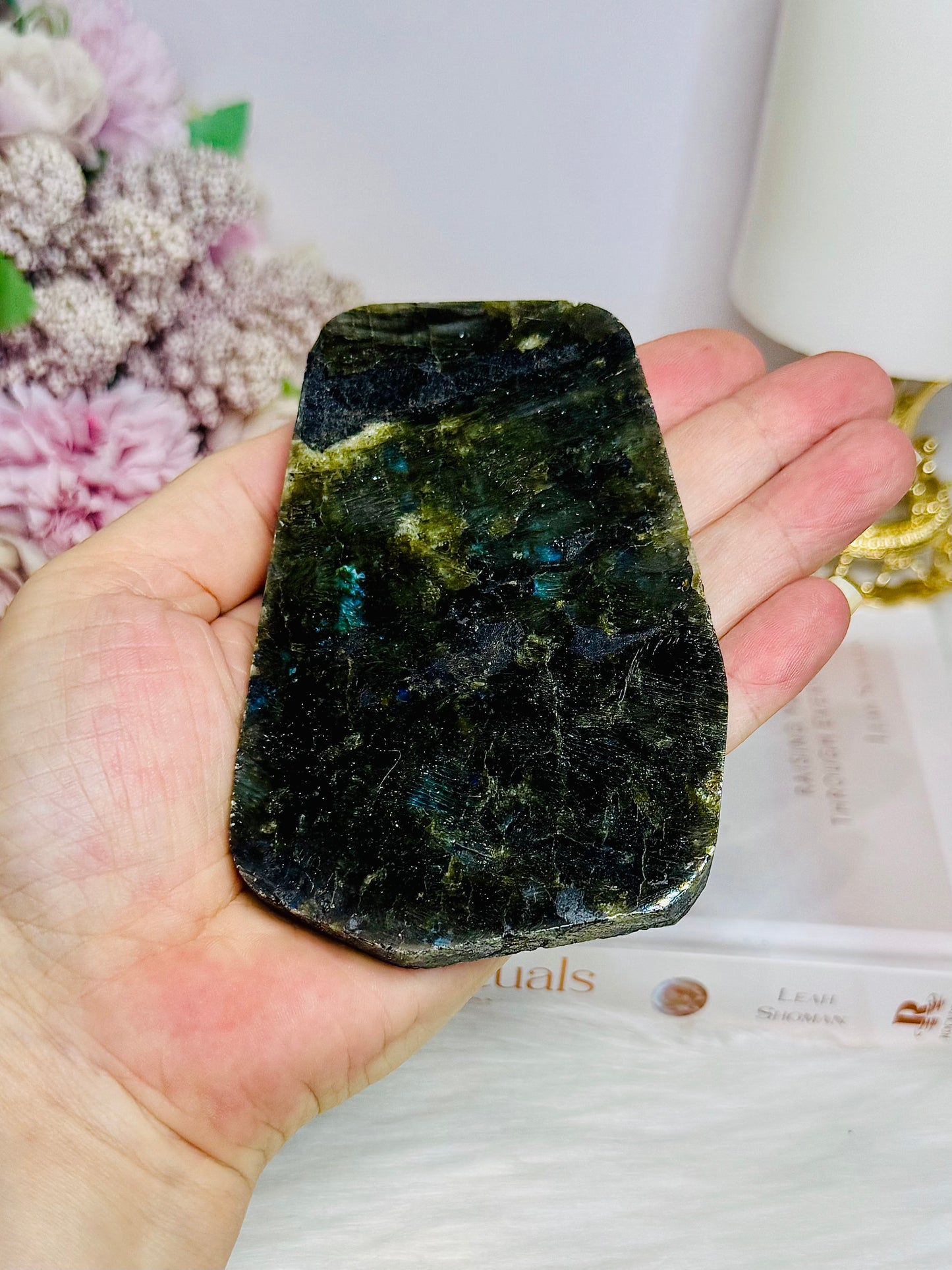 Natural Labradorite Slab 10.5cm