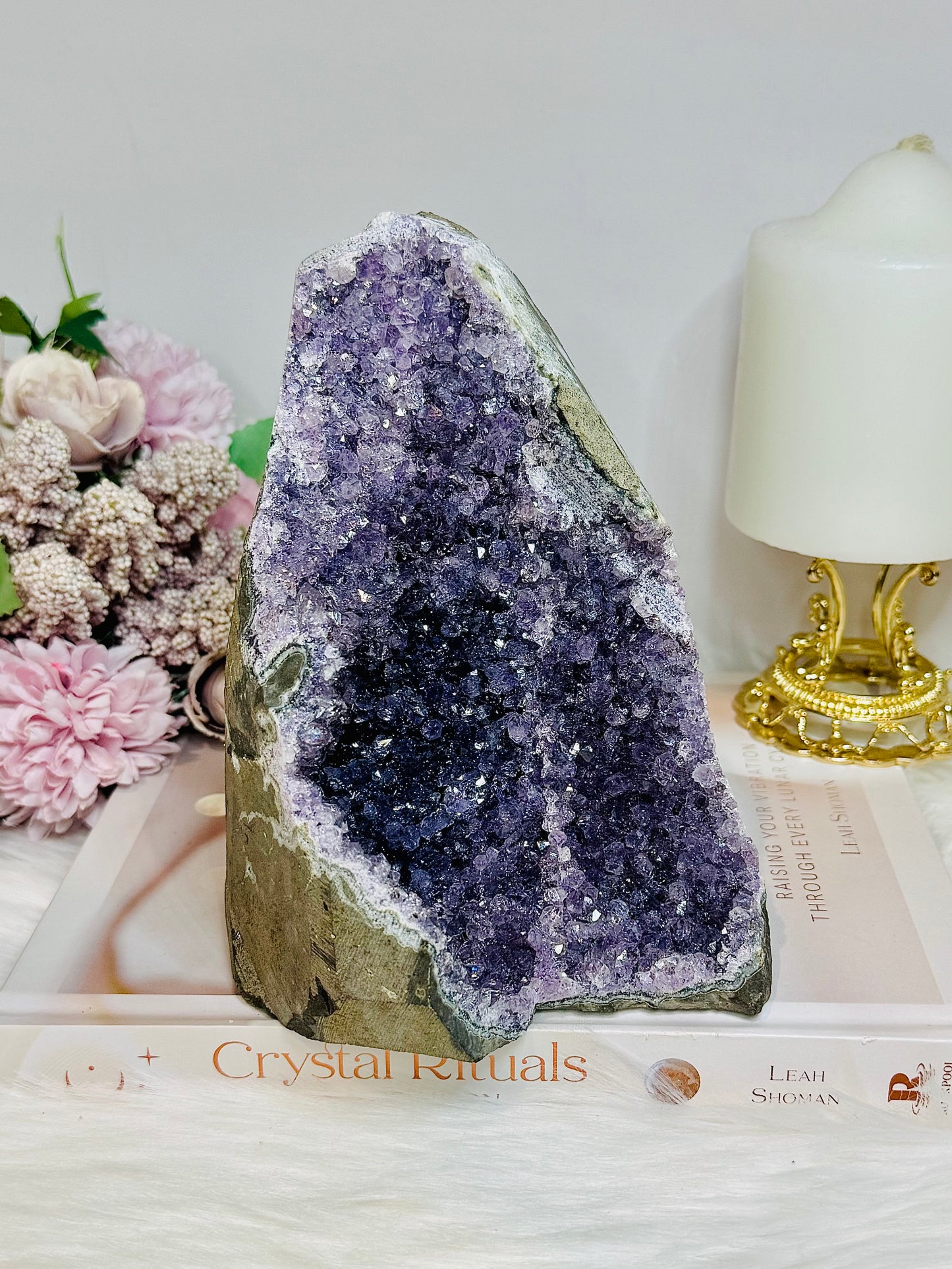 Large Amethyst Base Cut Cluster 15cm 1.3kg