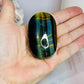 Large Blue Tigers Eye High Grade Palm Stone