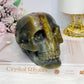 Large Druzy Amethyst X Agate Carved Skull 13cm 1.09KG