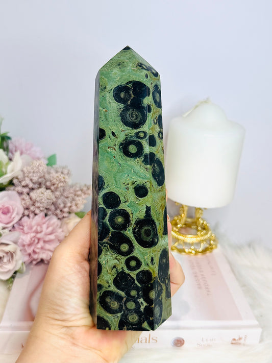 Large Green Kambaba Jasper Tower 19cm
