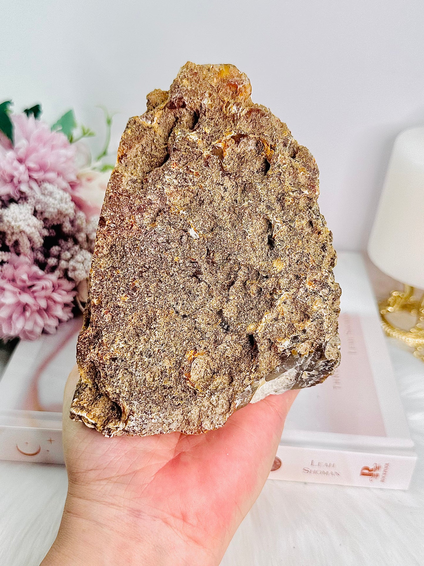 Absolutely Incredible Large 16cm (Length) 1.34KG Natural Druzy Agate Bookends From Brazil Simply Magnificent