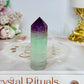 Watermelon Fluorite Tower 6.5cm