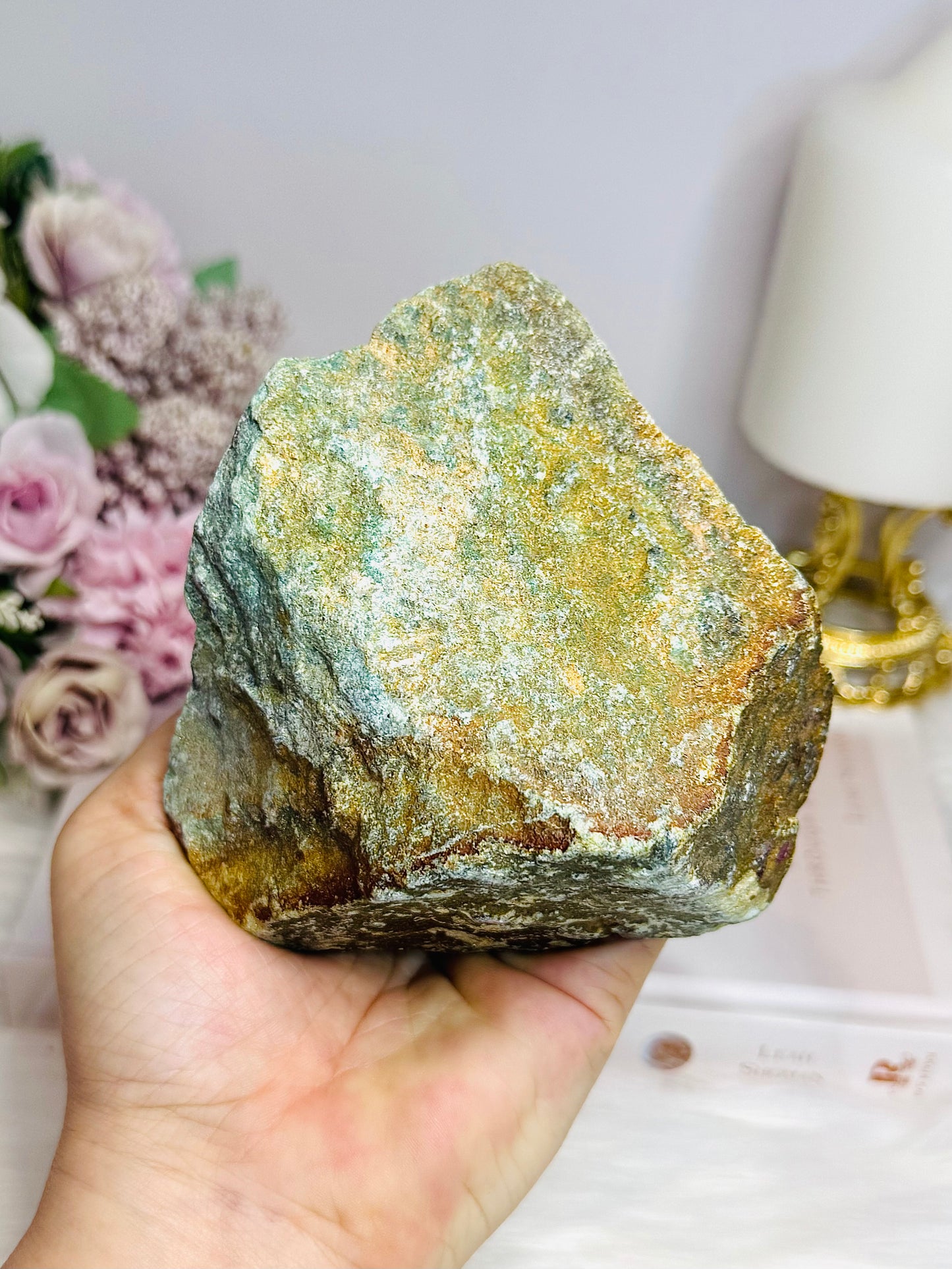 Raw Natural 712 Ruby Fuchsite Specimen