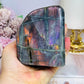 Labradorite Freeform with Pink & Purple Flash 9cm 475g