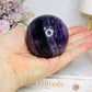High Grade Purple Fluorite Sphere On Stand 340g