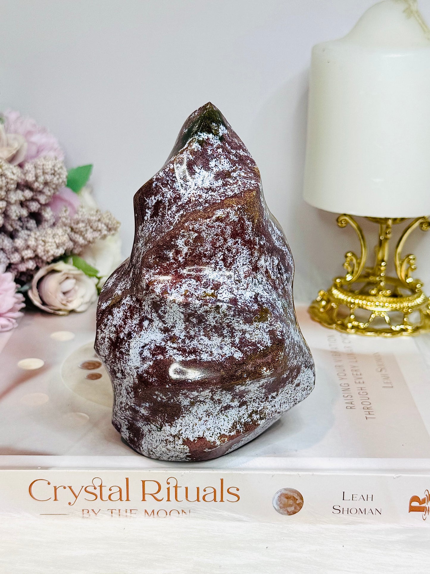 Large Ocean Jasper Flame 13cm 762g