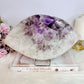 Classy & Fabulous HUGE Druzy Amethyst Carved Evil Eye From Brazil 24cm 2KG On Stand