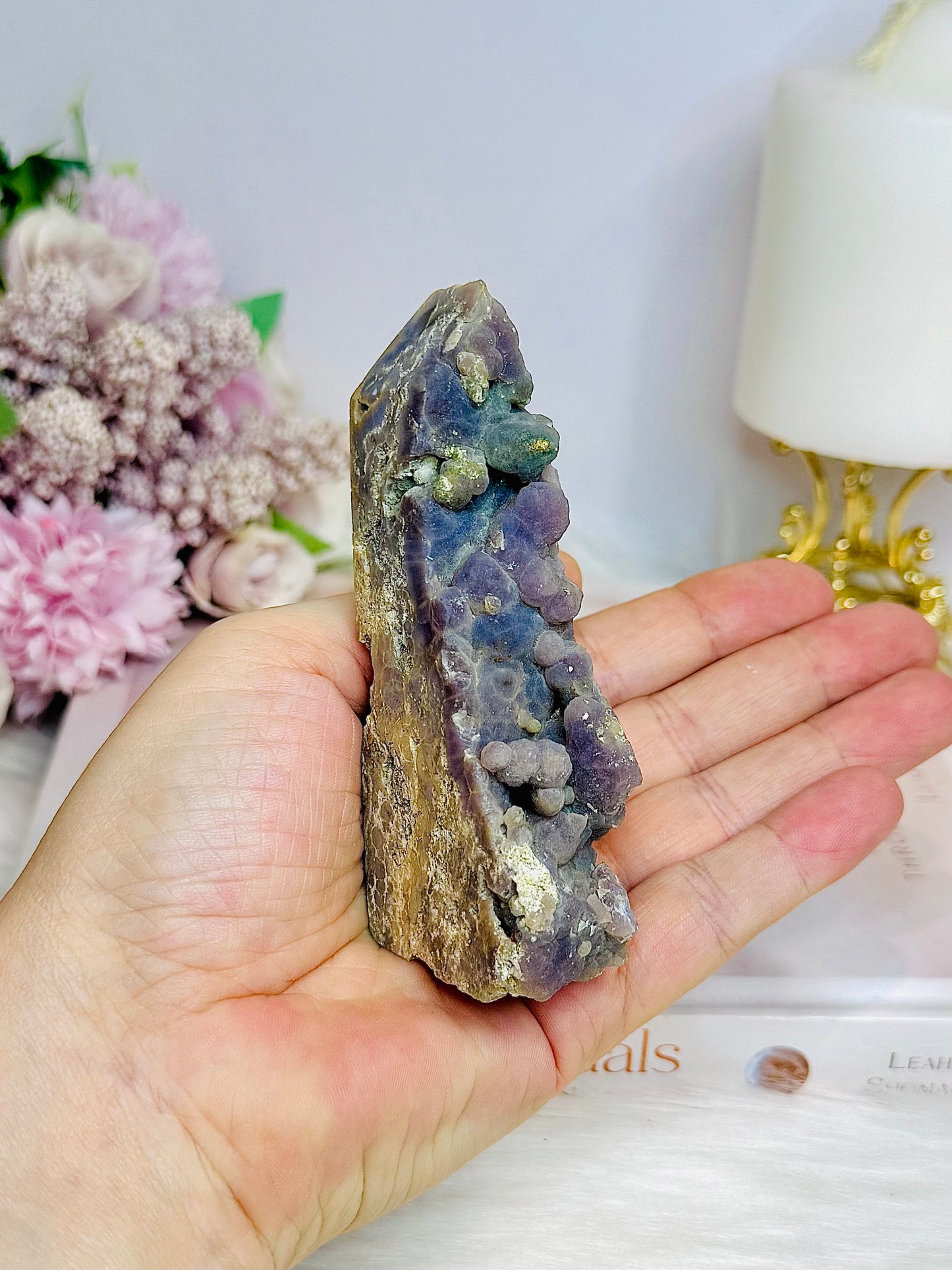 Grape Agate Natural Tower 11cm