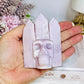 Kunzite Skull with Feather Points 9cm