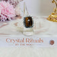 Large Natural Tigers Eye Adjustable Ring In Gift Bag