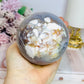 Large Flower Agate Sphere On Stand 848g