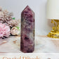 Lavender Rose Quartz Tower 10cm