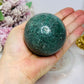 Large Green Fuchsite Sphere on Stand 380g