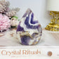 Chevron | Dream Amethyst Flame | Freeform 7.5cm