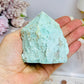 A Rare Stone ~ Chunky Natural Inca Turquoise Carved Freeform | Tower 7.5cm 255g