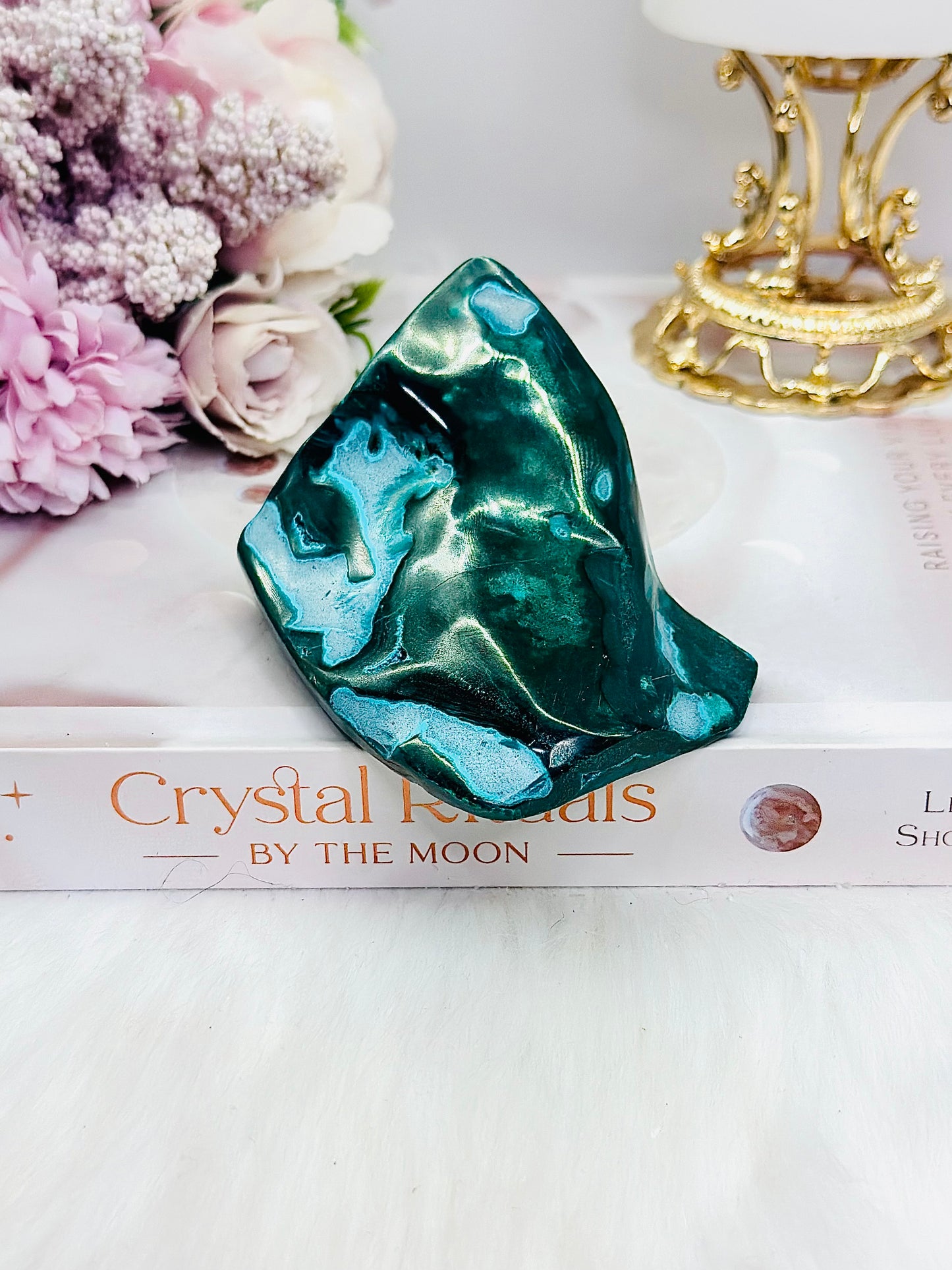 Stunning Chrysocolla Polished Natural Freeform 9cm