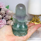 Large Mother Earth Fluorite Carving (chip on back foot) 10cm 396g