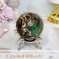 Green Sakura Agate Sphere On Stand 264g
