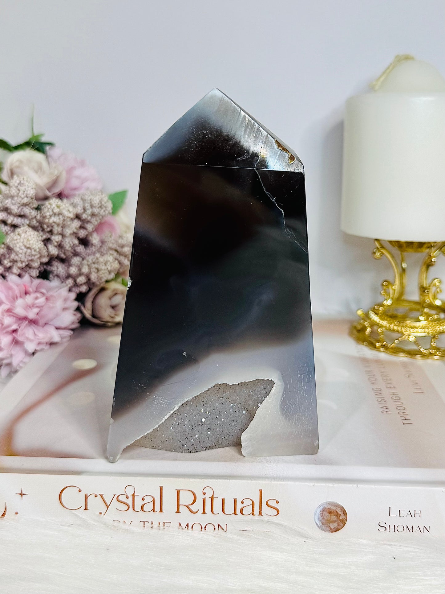 Druzy Agate Tower 13.5cm