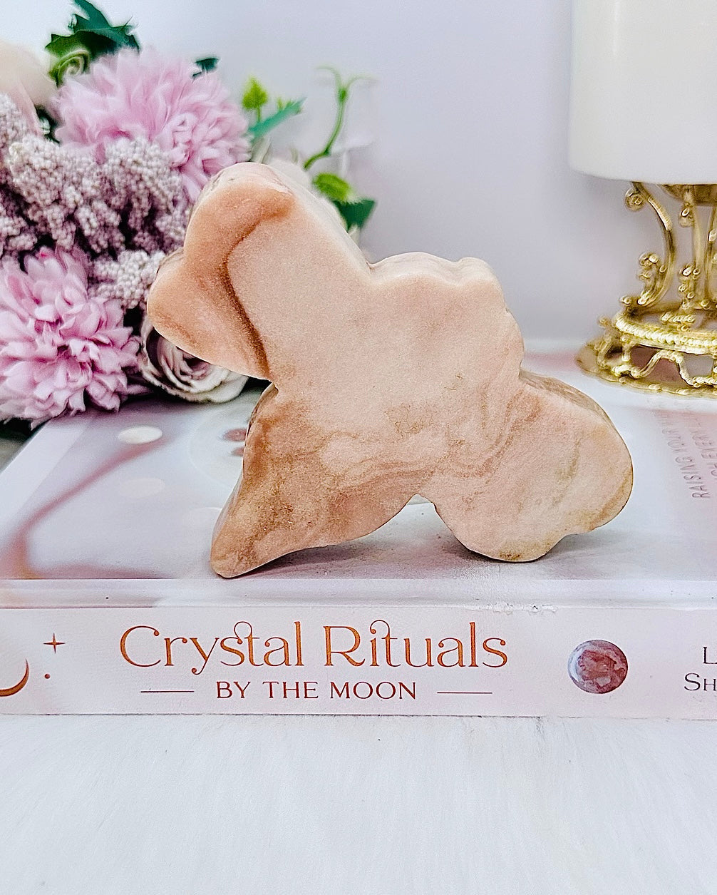 Pink Amethyst Carved Bee 11cm