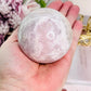 Classy & Fabulous 351gram Druzy Pink Amethyst Sphere On Stand From Brazil