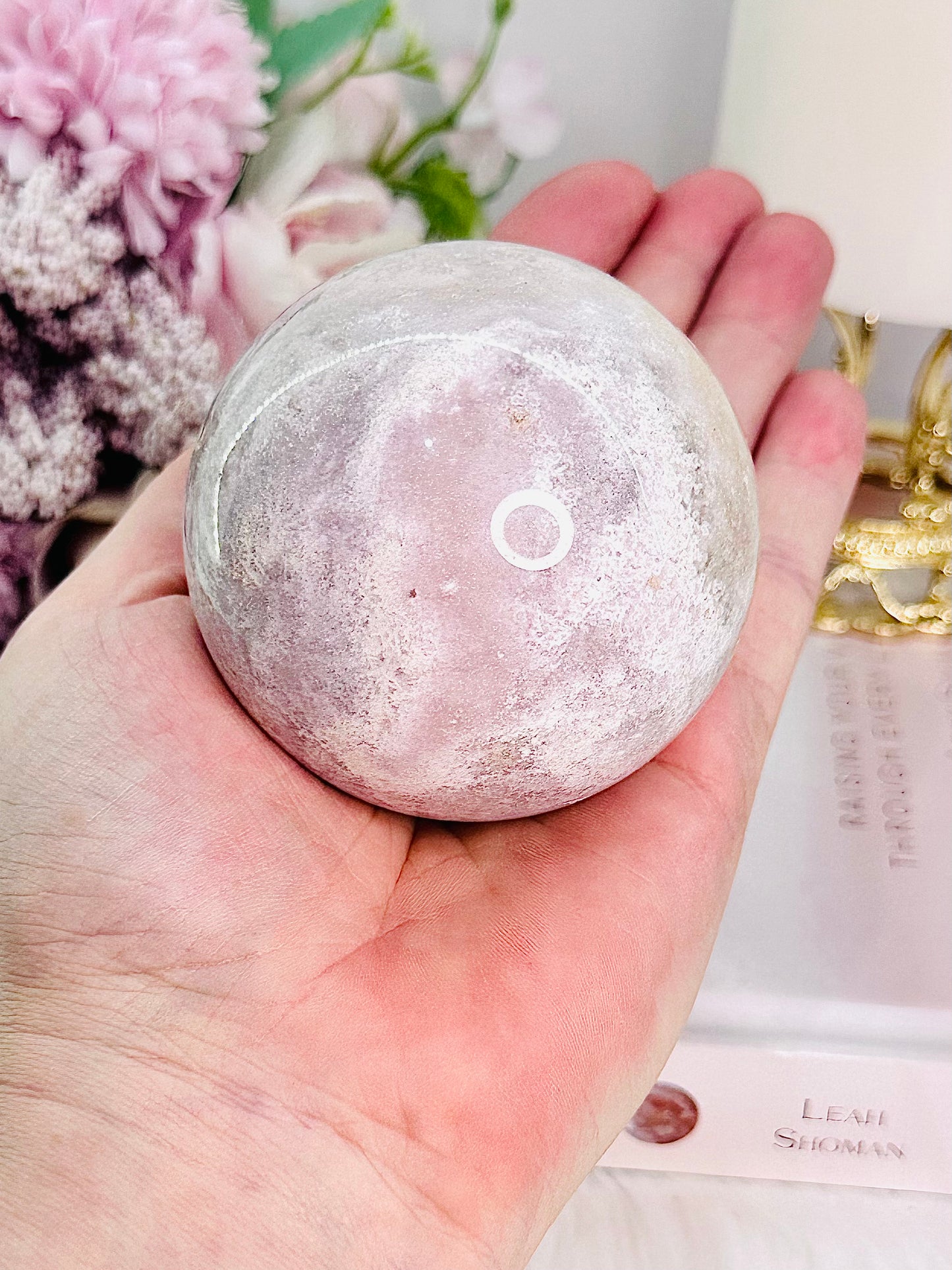 Classy & Fabulous 351gram Druzy Pink Amethyst Sphere On Stand From Brazil