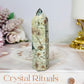 Green Sakura Agate Tower 9cm