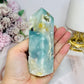 Blue Sky Stone Quartz Druzy Tower 11cm