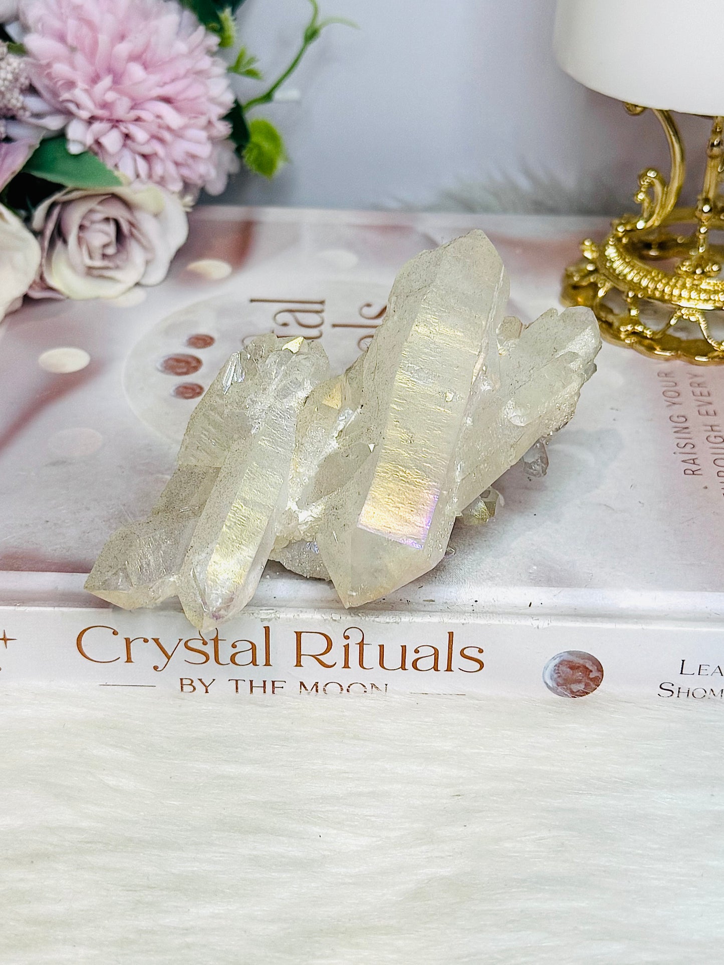 Angel Aura Quartz Cluster 203g