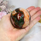 Red Moss Agate Sphere On Stand 331g