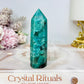 Green Smokey Amazonite Tower 9cm