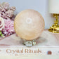 Large Rose Quartz Sphere on Stand 465g