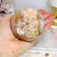 Large Flower Agate Sphere on Stand 521g
