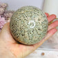 Large Graphic Feldspa Flashy Sphere On Stand 840g