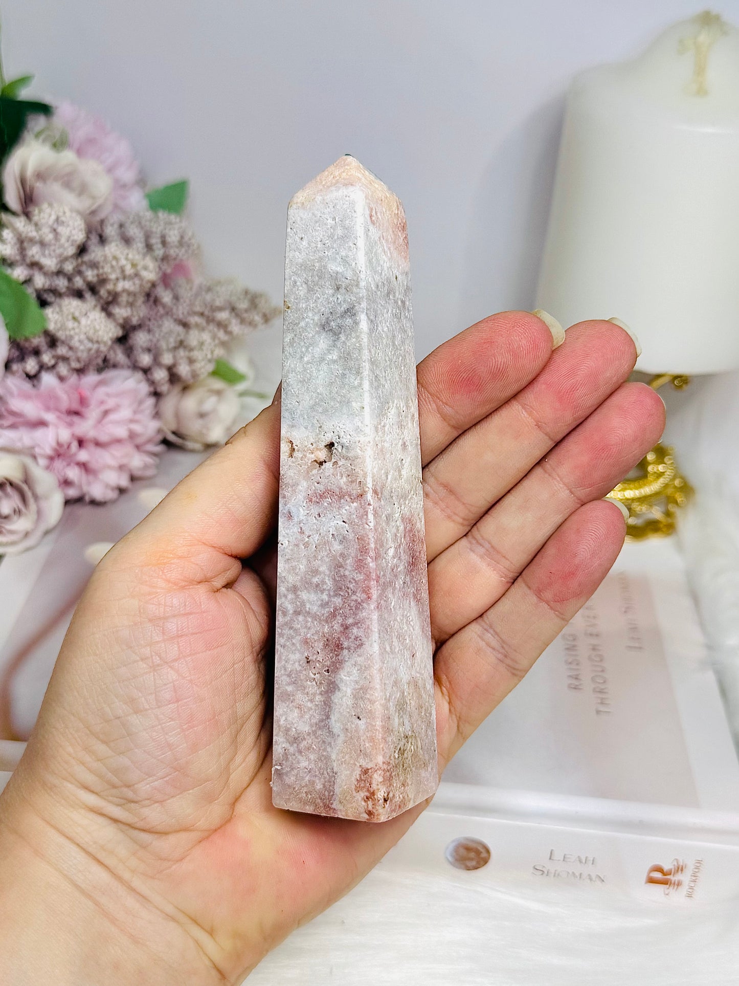 Pink Amethyst Obelisk | Tower 13cm