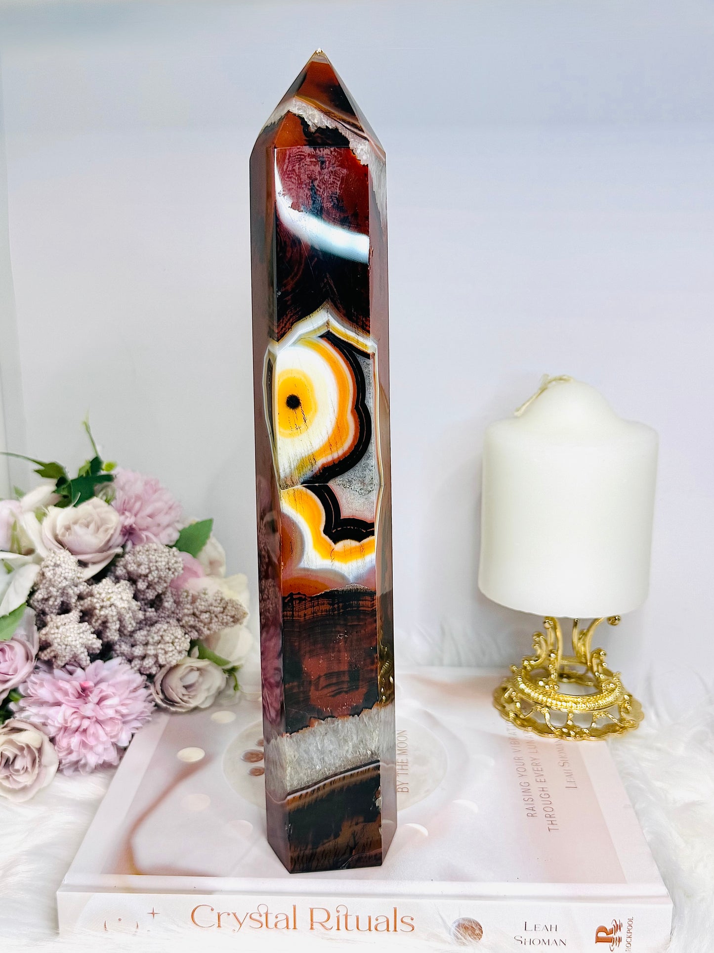 Huge Unique Carnelian Tower 28cm 1.08KG