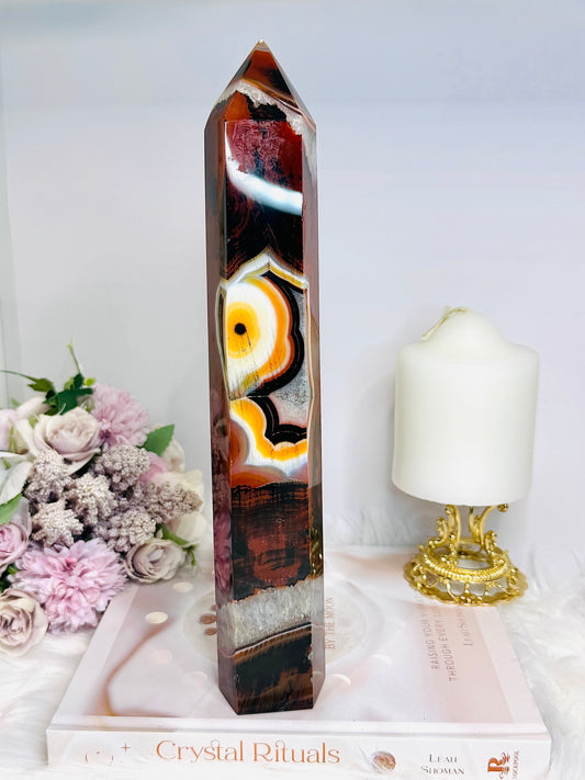 Huge Unique Carnelian Tower 28cm 1.08KG