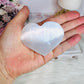 Beautiful Selenite Carved Chunky Heart